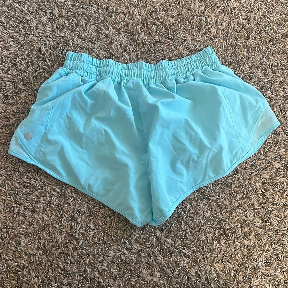 Lululemon shorts. Prettiest color of blue. Size 4. 2.5 inch
